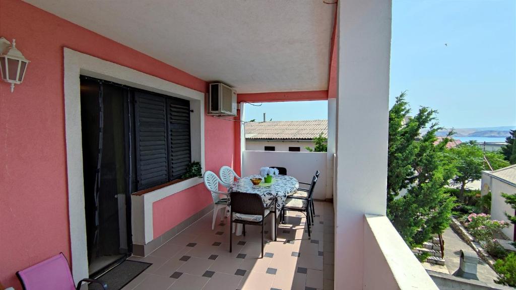 Balkón nebo terasa v ubytování Apartmani Anastazija