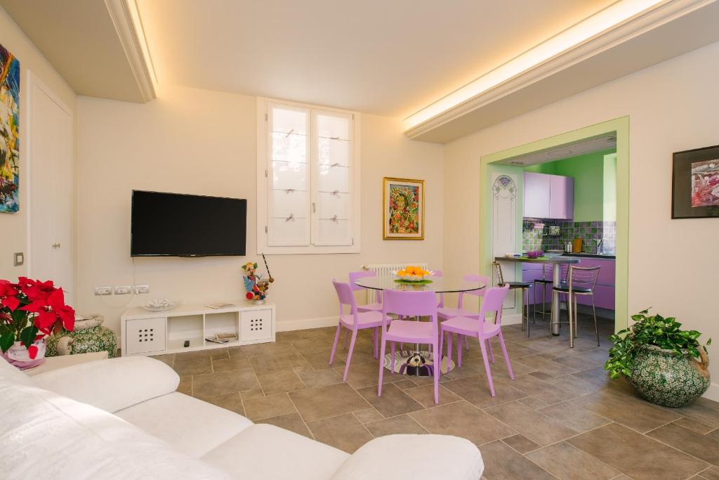 Een TV en/of entertainmentcenter bij Villa Monti
