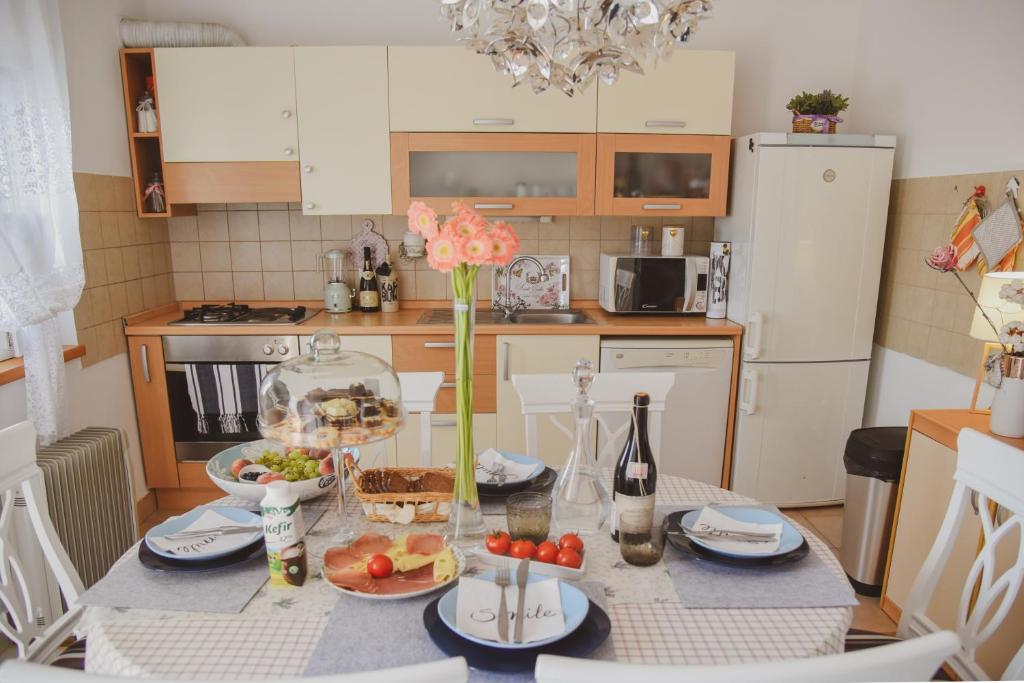 Η κουζίνα ή μικρή κουζίνα στο Apartments Marcus & Pascal