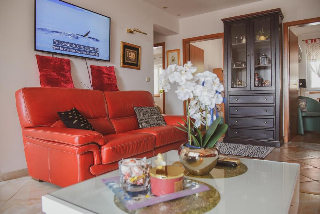 Χώρος καθιστικού στο Apartments Marcus & Pascal