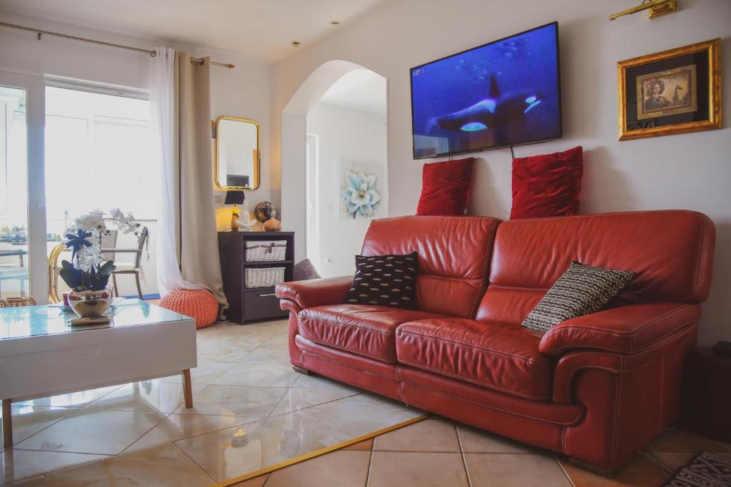 Χώρος καθιστικού στο Apartments Marcus & Pascal