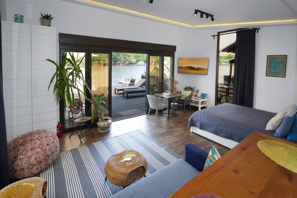 Posezení v ubytování Beach House Belgrade