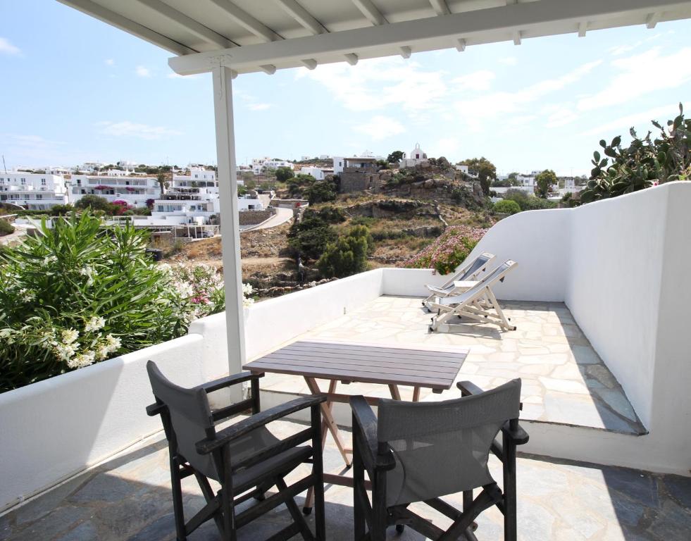 Balkón nebo terasa v ubytování Crystal View Mykonos