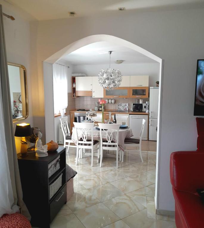 Η κουζίνα ή μικρή κουζίνα στο Apartments Marcus & Pascal