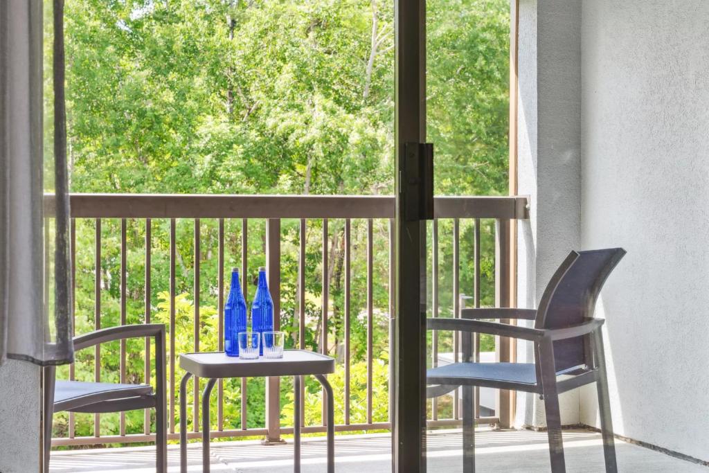 Balkón nebo terasa v ubytování Courtyard Burlington Williston