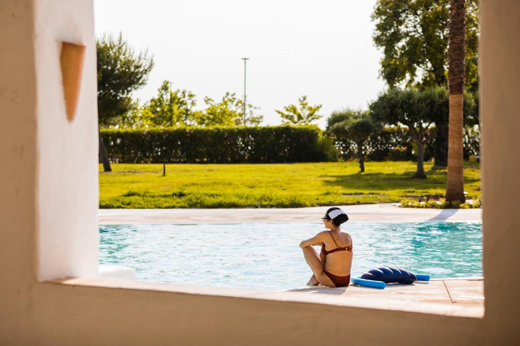 Bazén v ubytování Borgo di Fiuzzi Resort & SPA nebo v jeho okolí