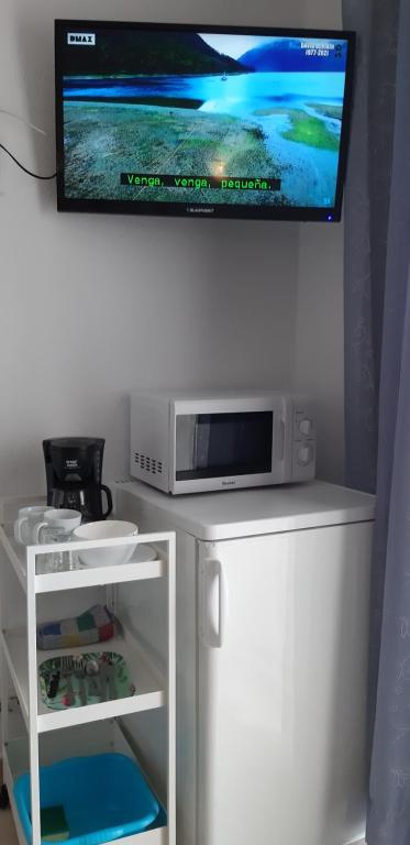 Kuchyň nebo kuchyňský kout v ubytování Hostal Nevada