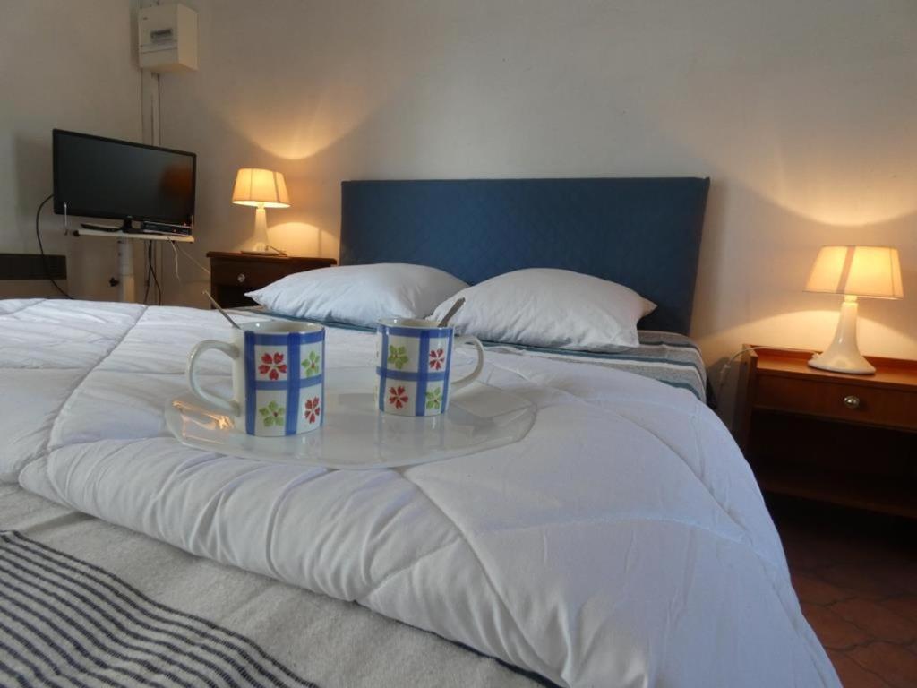 Posteľ alebo postele v izbe v ubytovaní Studio spacieux 200m plage, terrasse privative, animaux admis, proximité commerces - FR-1-540-178