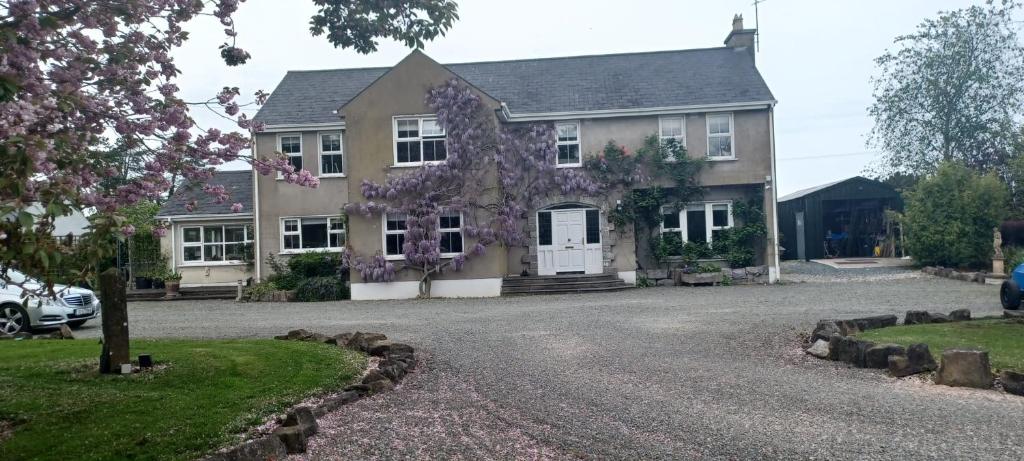 uma casa com uma entrada de cascalho em frente em Buvinda em Drogheda