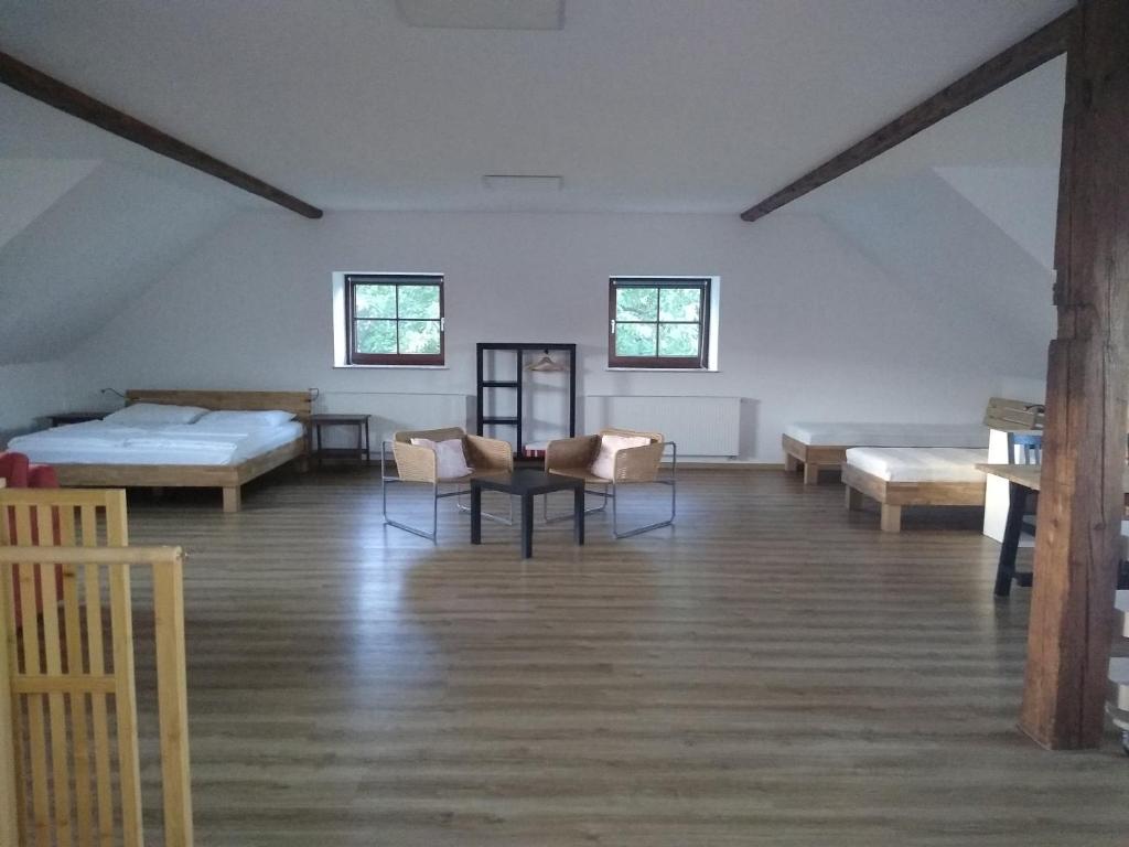 Postel nebo postele na pokoji v ubytování Ferienhof-Kühn