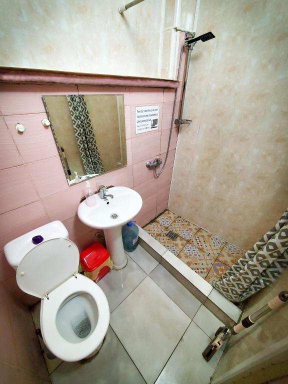 Koupelna v ubytování El Hostal