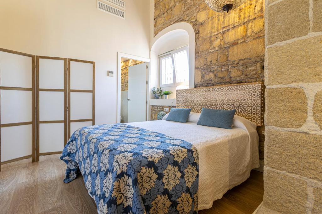 Postel nebo postele na pokoji v ubytování Sherry Loft Siente Jerez Parking Incluido
