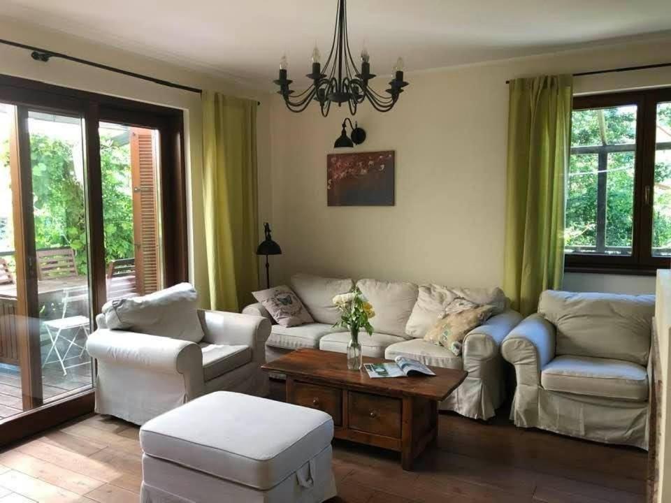 Posedenie v ubytovaní Leśna 6 - House with a garden