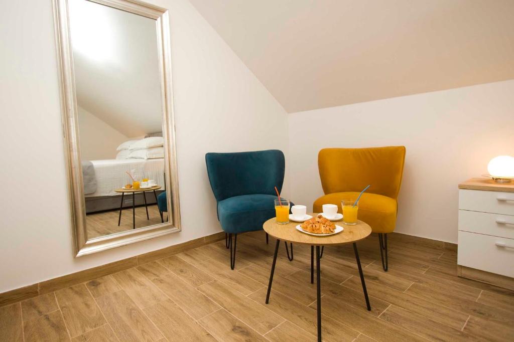 Posezení v ubytování Apartment Navis