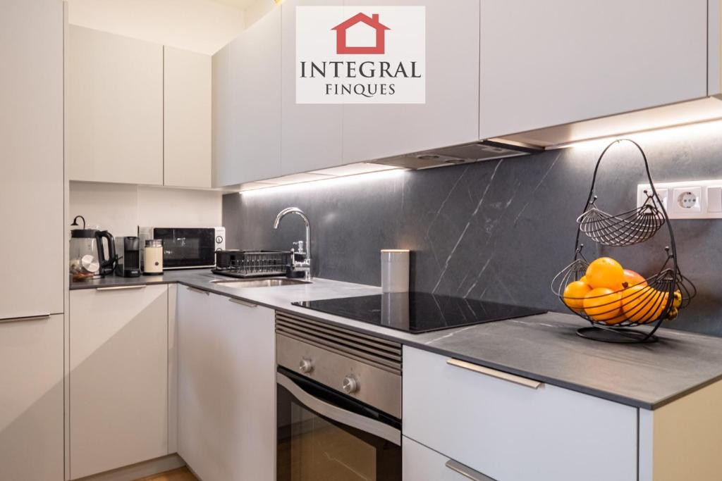 Kuchyňa alebo kuchynka v ubytovaní Apartaments Ca la Somiada