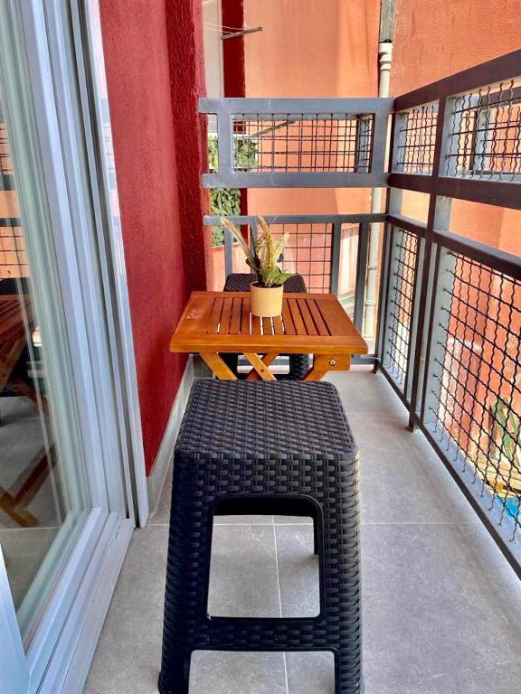 Balkón nebo terasa v ubytování Apartman Stela