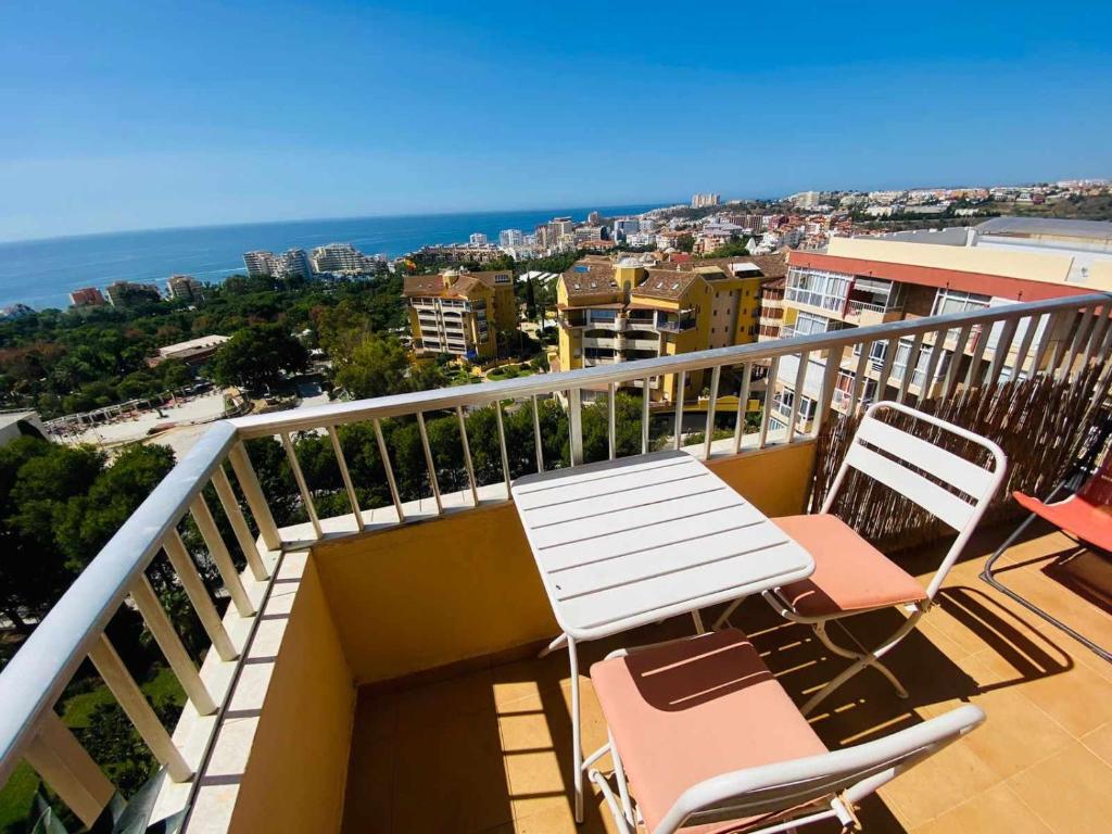 Balkón alebo terasa v ubytovaní Benalmadena apartment with wonderful views