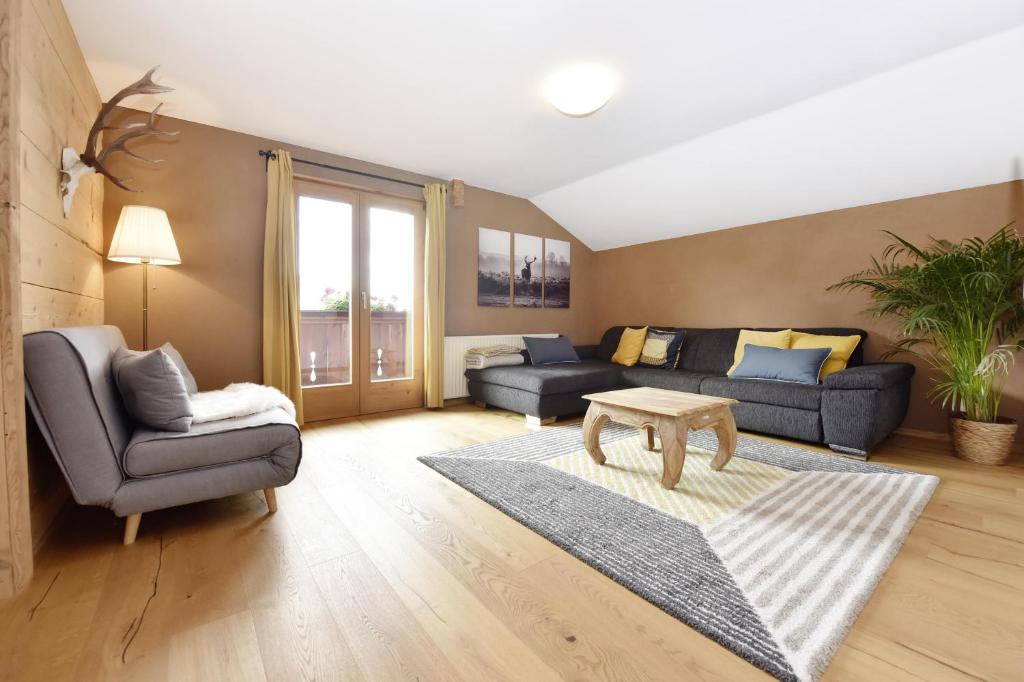 Posezení v ubytování Ferienwohnung Frömlig