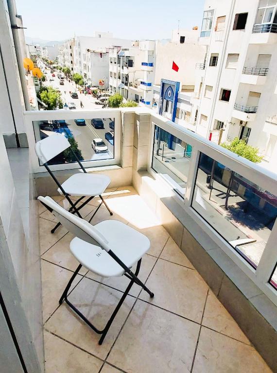 Balkón nebo terasa v ubytování Piso céntrico y a pie de playa.
