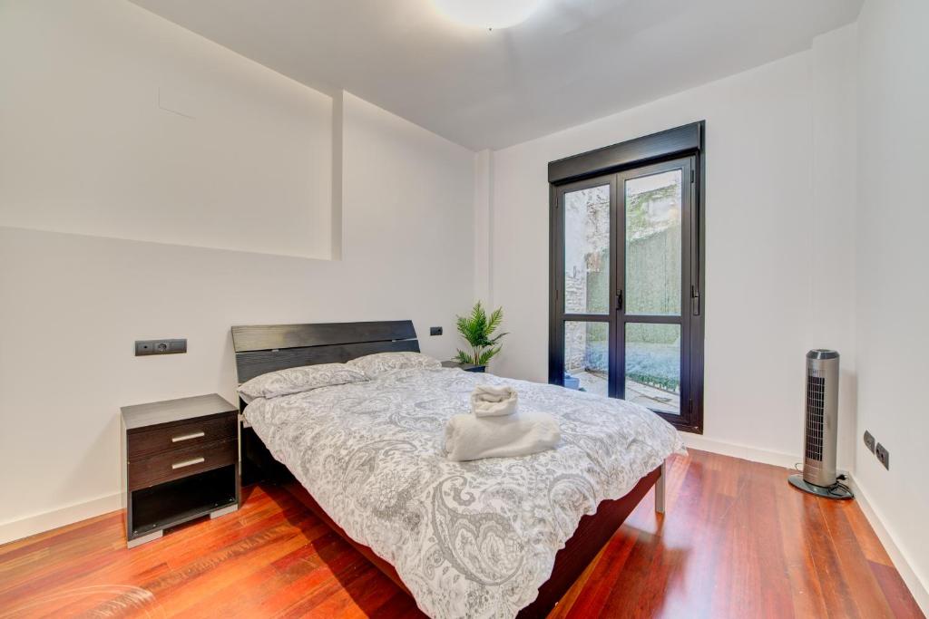 Postel nebo postele na pokoji v ubytování Apartamentos Rioja Confort by Clabao