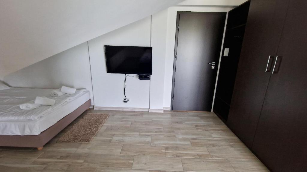 Postel nebo postele na pokoji v ubytování Gęsi Puch