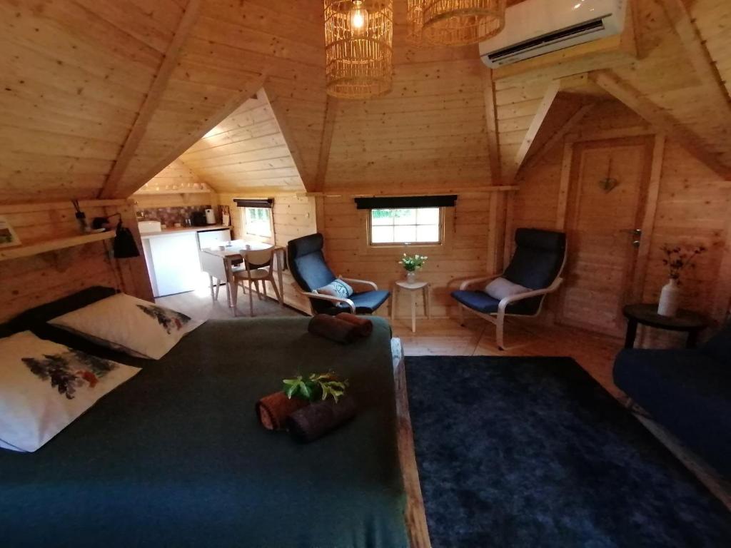 Postel nebo postele na pokoji v ubytování Le kota des 3 tilleuls