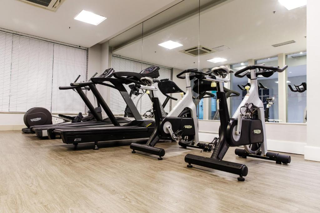 O centro de fitness e/ou as comodidades de fitness de Promenade Link Stay Barra da Tijuca