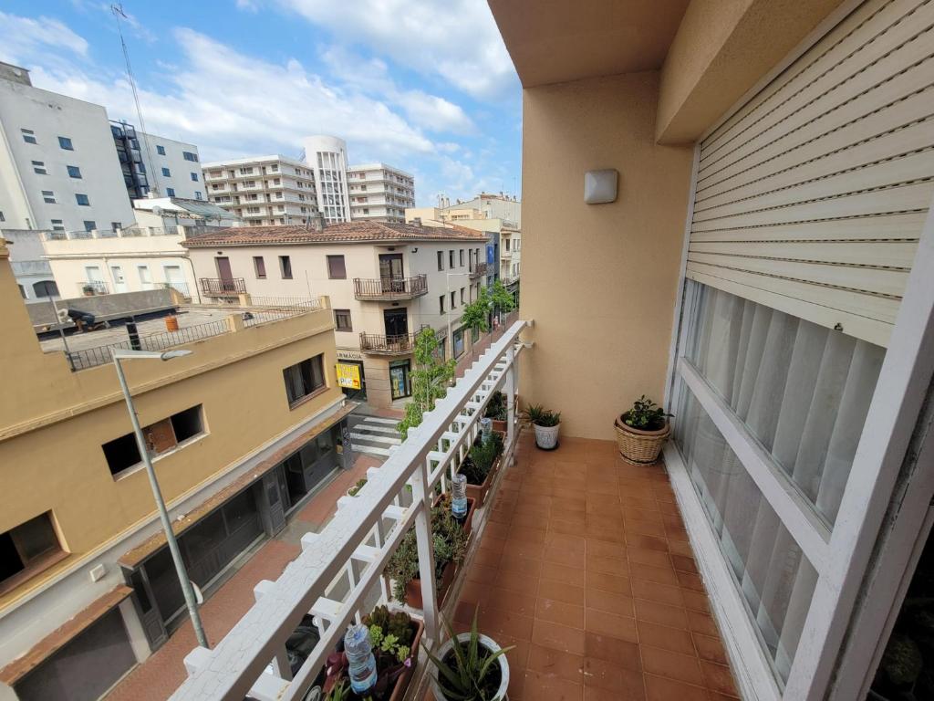 Balkón alebo terasa v ubytovaní Apartamento Floral al centro de Palamós con Wi-Fi