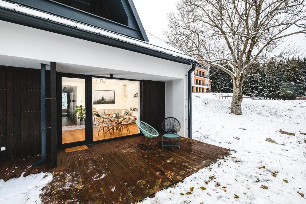 Apartmán Místo Na Vzduchu v zimě