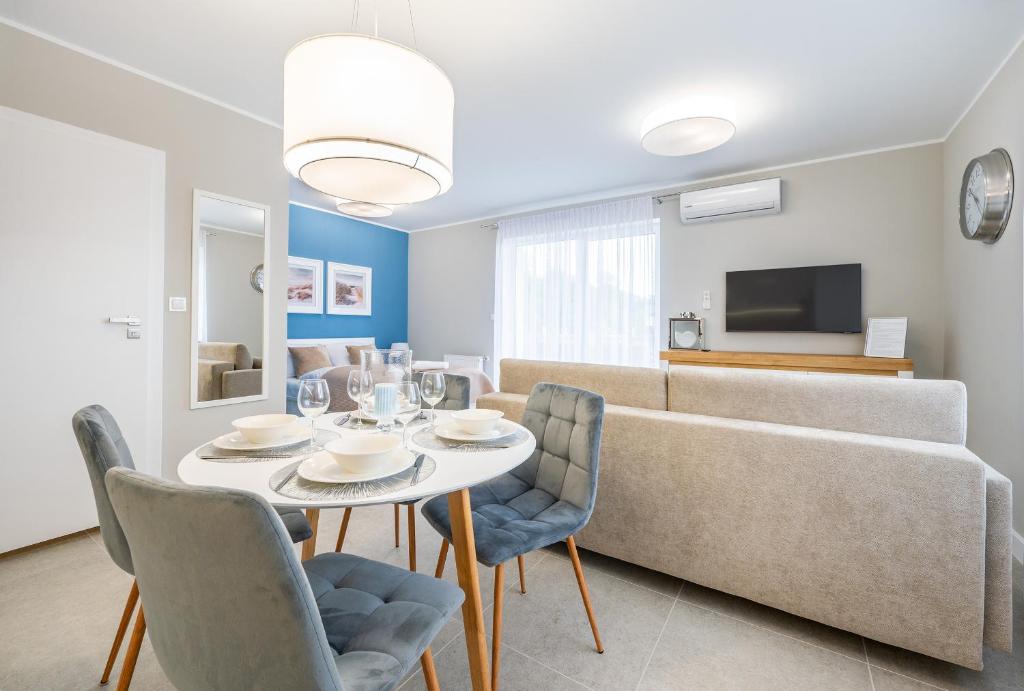 Χώρος καθιστικού στο Apartamenty Porto