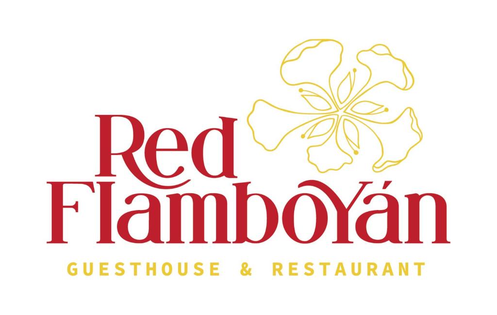 Red Flamboyan Guesthouse and Restaurantに飾ってある許可証、賞状、看板またはその他の書類
