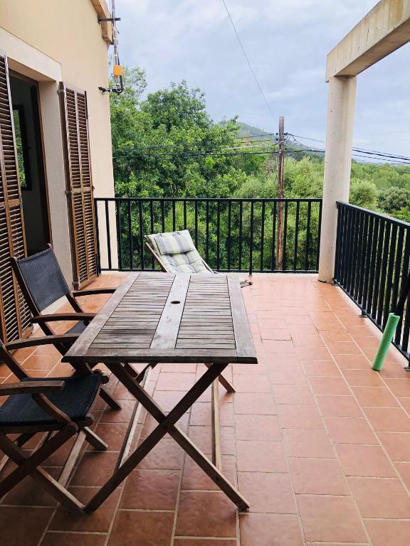 Balkón nebo terasa v ubytování Chalet Font de Sa Cala