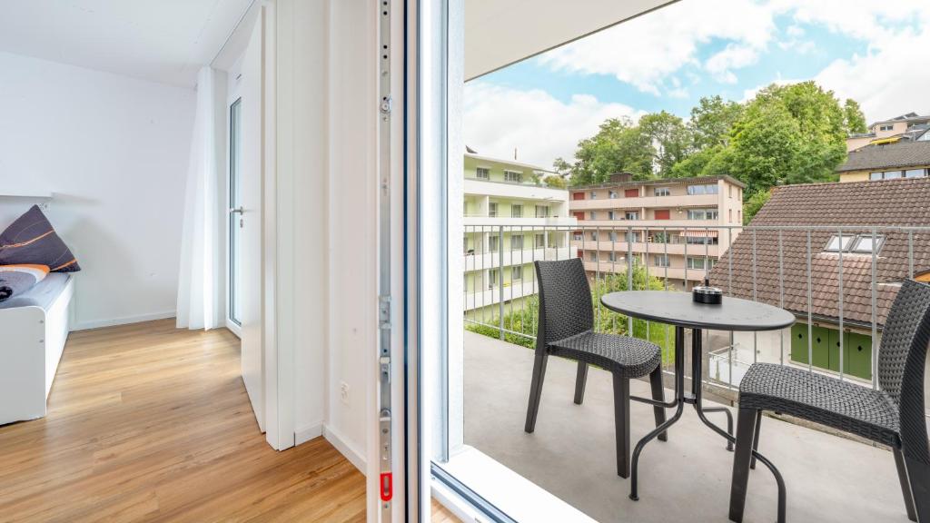 Balkón nebo terasa v ubytování Anstatthotel Goldau - self-check-in