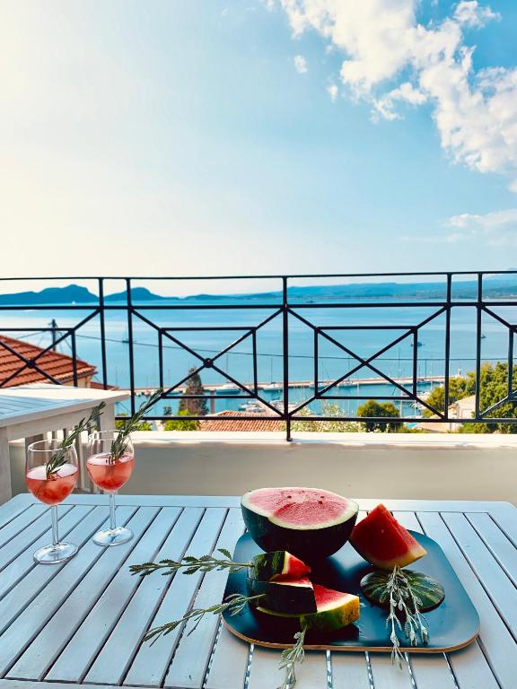 Balkón nebo terasa v ubytování Zoe’s sea view
