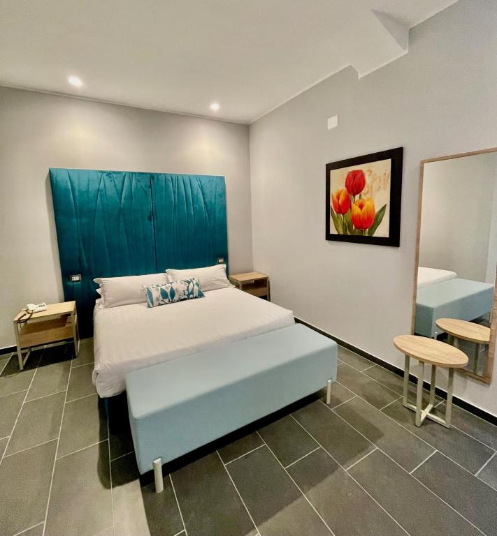 Postel nebo postele na pokoji v ubytování Hotel Sant'Elia