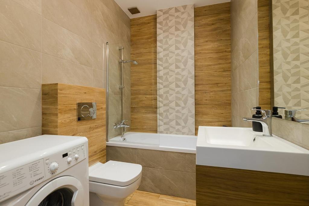Kúpeľňa v ubytovaní Woronicza Premium - Jungle Warsaw