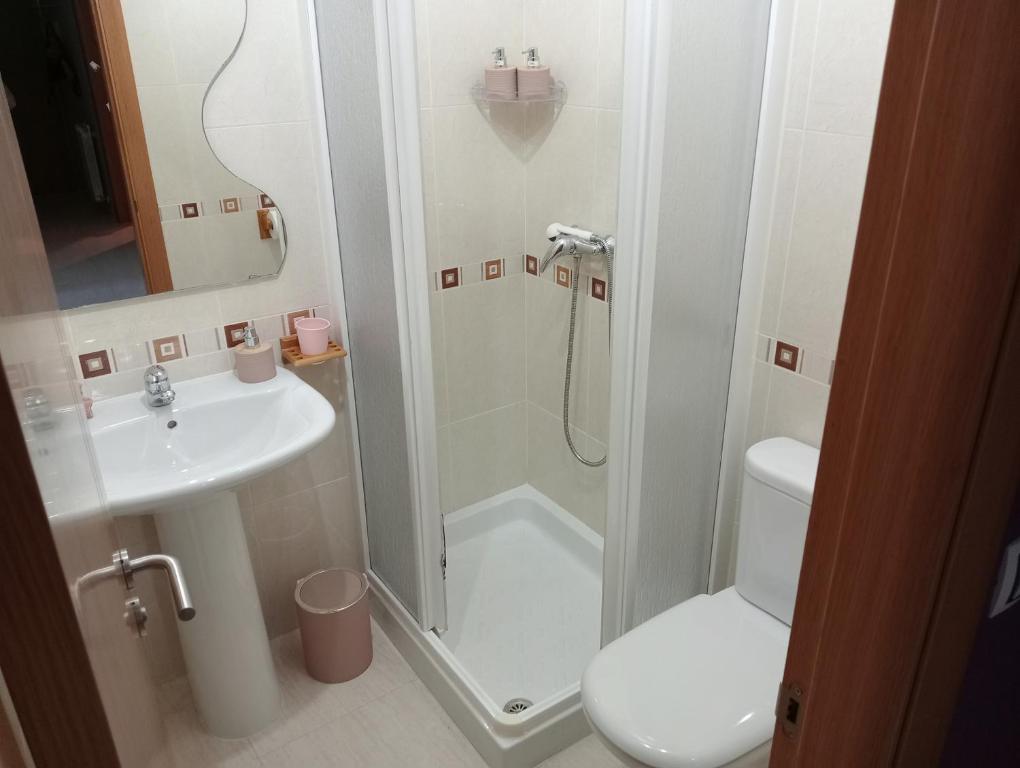 Kúpeľňa v ubytovaní Piso Alerín