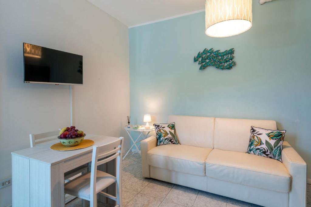 Telewizja i/lub zestaw kina domowego w obiekcie La Casa del Pescatore