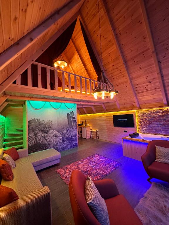 Posezení v ubytování Tepedekal bungalow