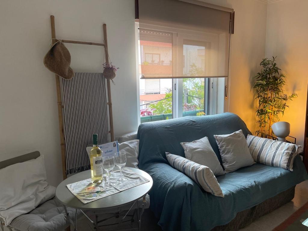 Posezení v ubytování BestHomeStay- Caparica Beach Lisbon