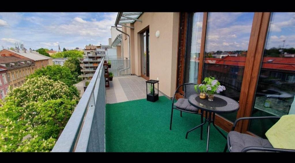 Balkón nebo terasa v ubytování Apartmán Jako doma