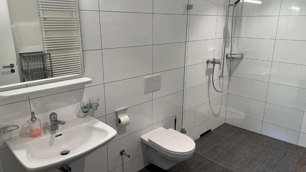 Koupelna v ubytování Hotel Tschuggen Davos