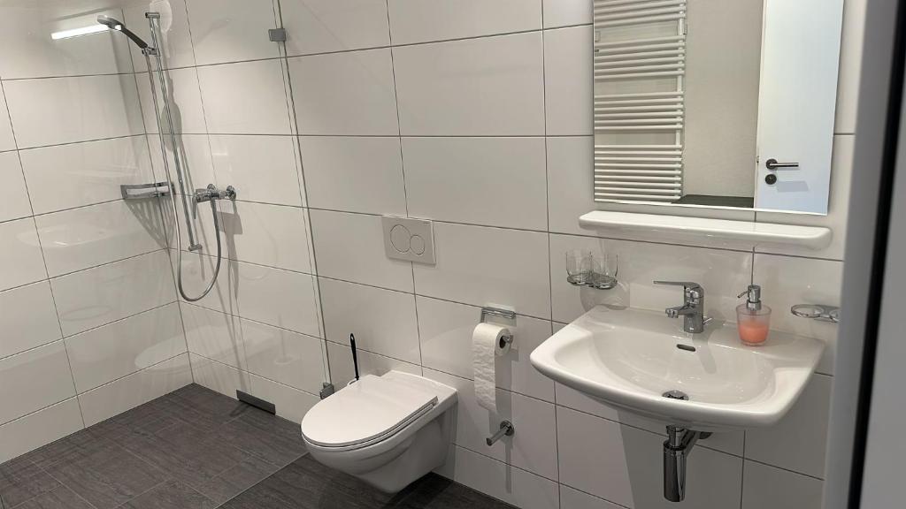Koupelna v ubytování Hotel Tschuggen Davos