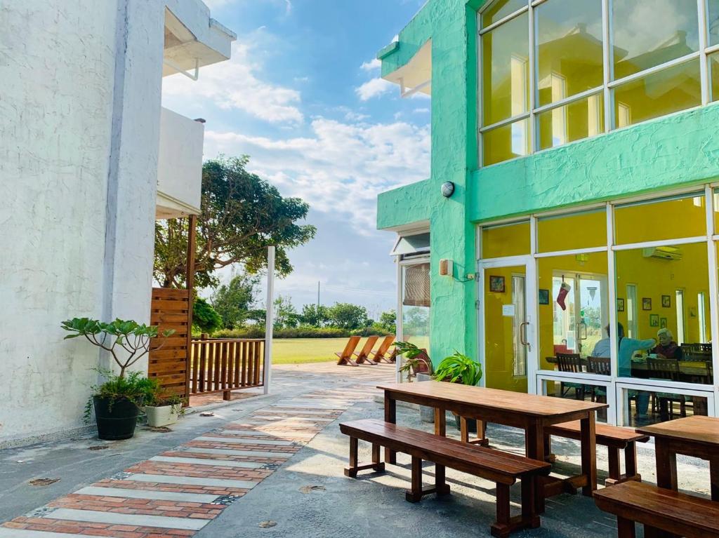 Kenting COMIC B&B&SPRING的阳台或露台
