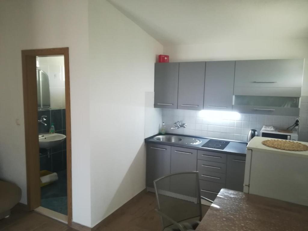 Kuchyňa alebo kuchynka v ubytovaní Apartman Lidija Čiovo