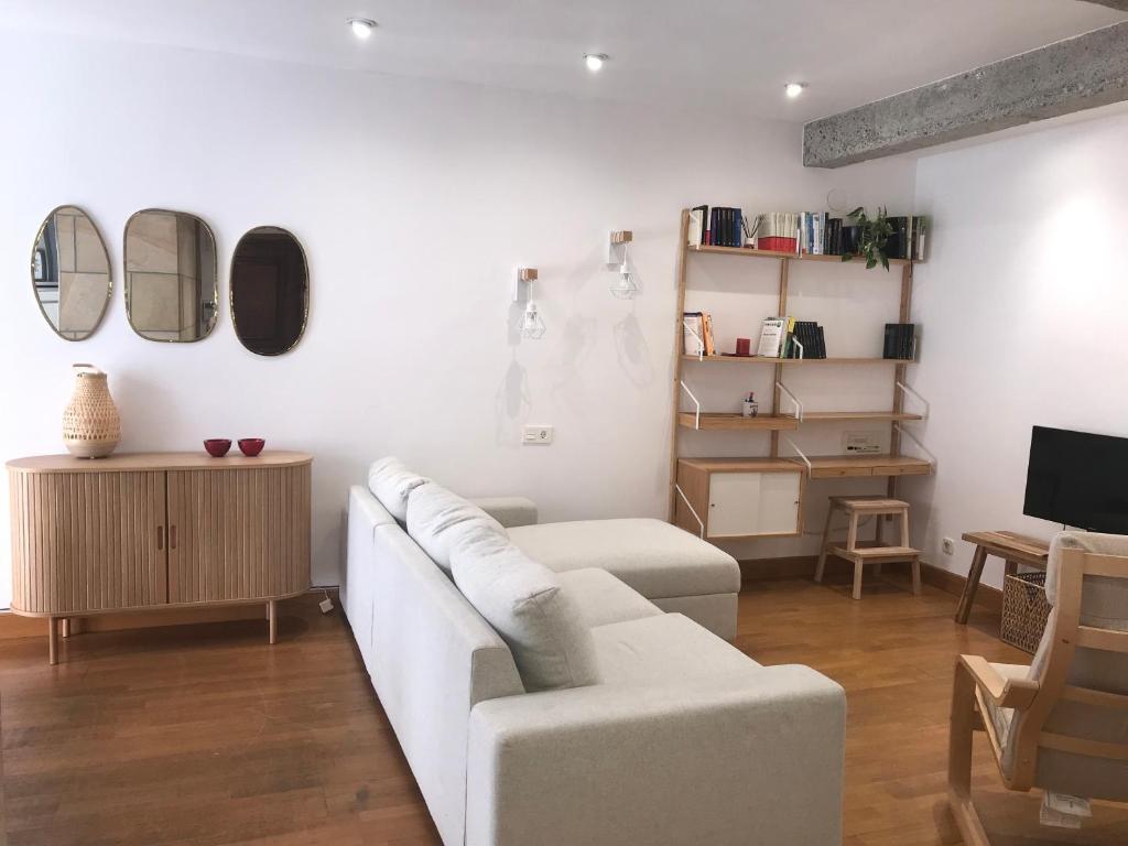 Televízia a/alebo spoločenská miestnosť v ubytovaní Orio - Acogedor - WIFI