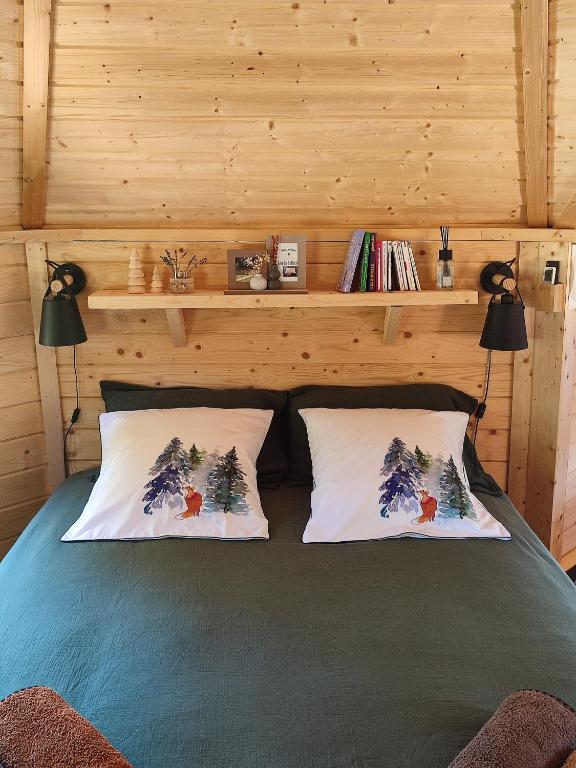 Postel nebo postele na pokoji v ubytování Le kota des 3 tilleuls