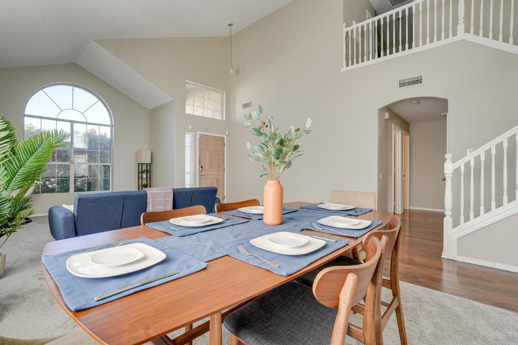 a dining room with a table and chairs at Phoenix Home with Private Pool, 16 Mi to Downtown! in Phoenix