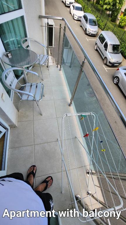 Balkón nebo terasa v ubytování Nushev Hotel