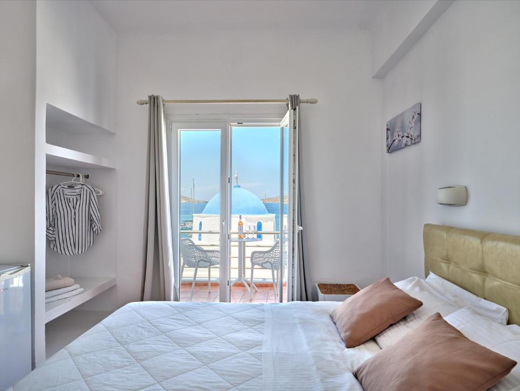 Letto o letti in una camera di Hotel Galini